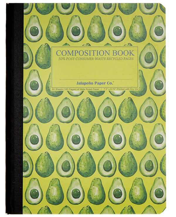 Jalapeno Composition Book, Avocado