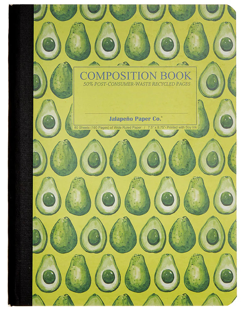 Jalapeno Composition Book, Avocado