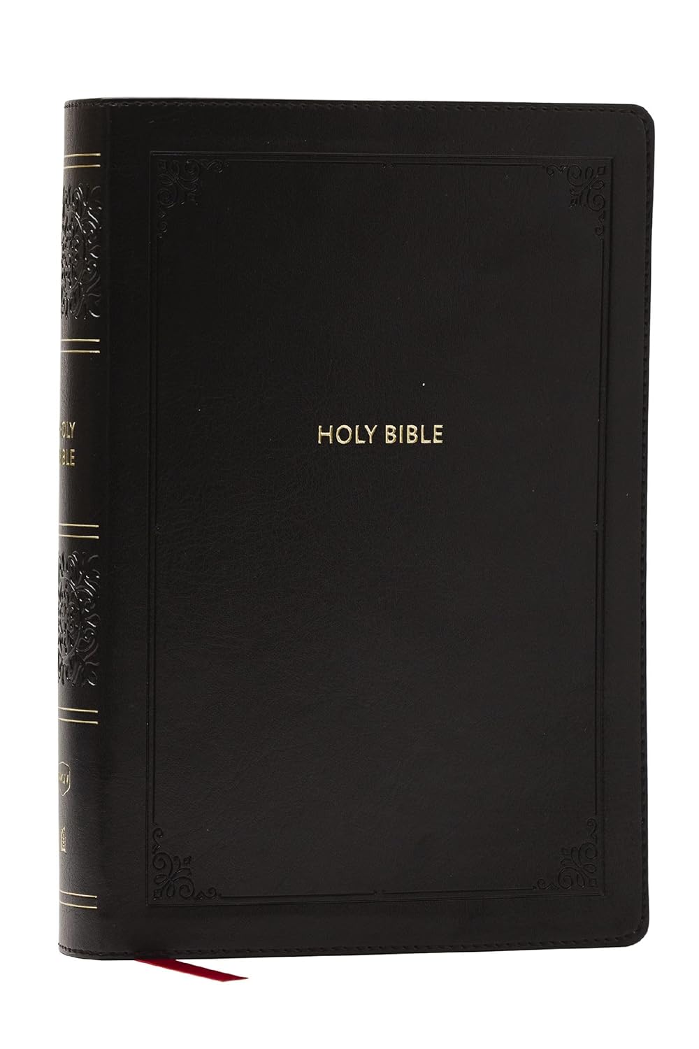 NKJV Giant Print End-of-Verse Reference Bible (Black Leathersoft)