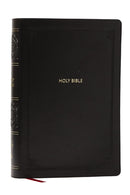 NKJV Giant Print End-of-Verse Reference Bible (Black Leathersoft)