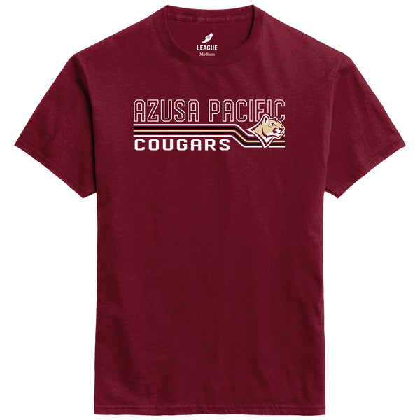 League, T-Shirt, Azusa Pacific, Cougars, Cougar Head