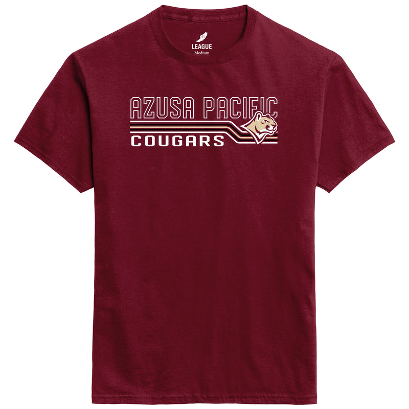 League, T-Shirt, Azusa Pacific, Cougars, Cougar Head