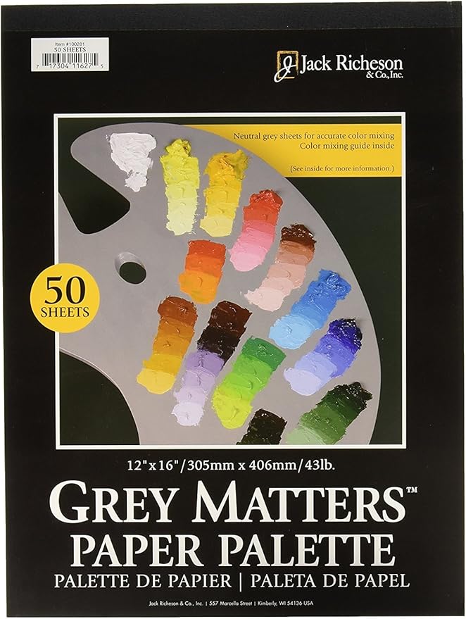 Grey Paper Palette 12X16