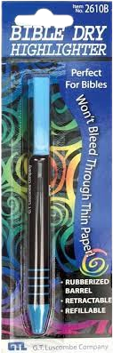 Bible Dry Highlighter Blue