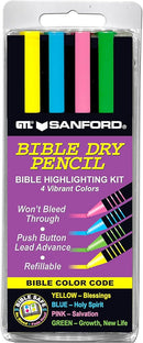 Bible Dry Highlighters 4Pk