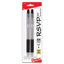 Pentel Retractable Ball Point Pens 2Pk
