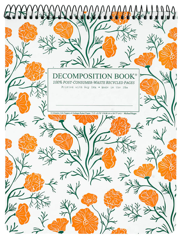 Decomposition Topbound Book, Ca Poppies