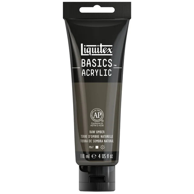 Liquitex Basics Acrylic Raw Umber 4oz