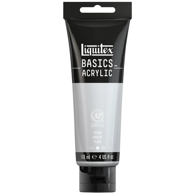 Liquitex Basics Acrylic Silver 4oz