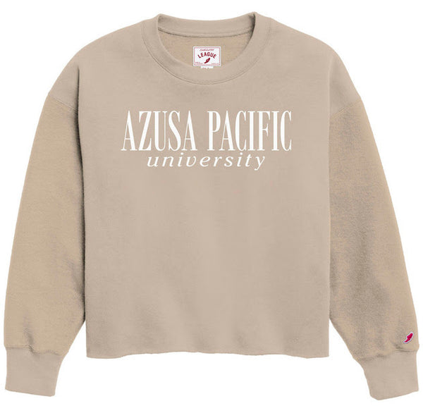 League Azusa Pacific University Reverse Fleece Crew