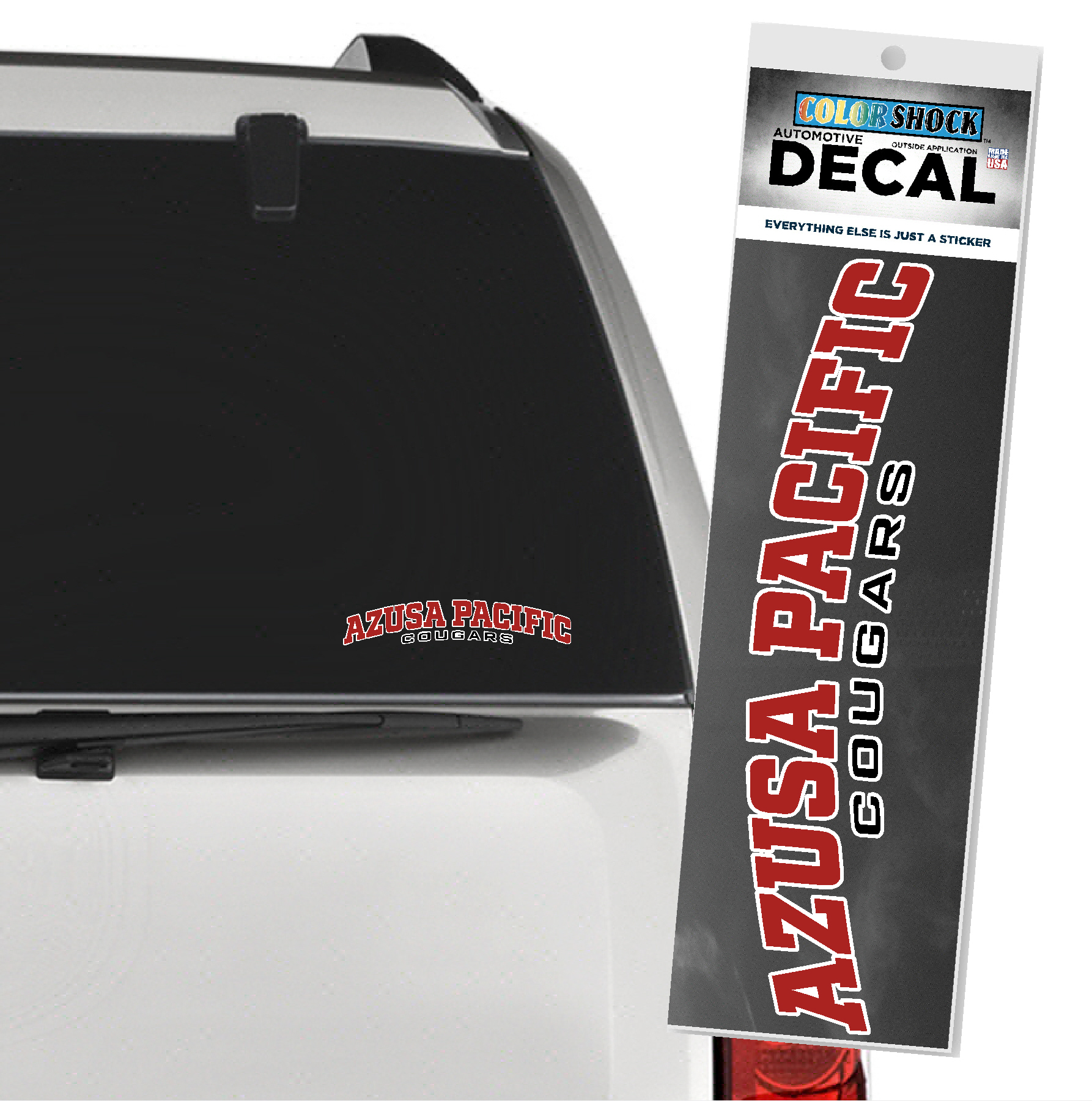 Arched Azusa Pacific Car Decal