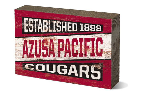 Small Azusa Pacific Cougars Desk Block