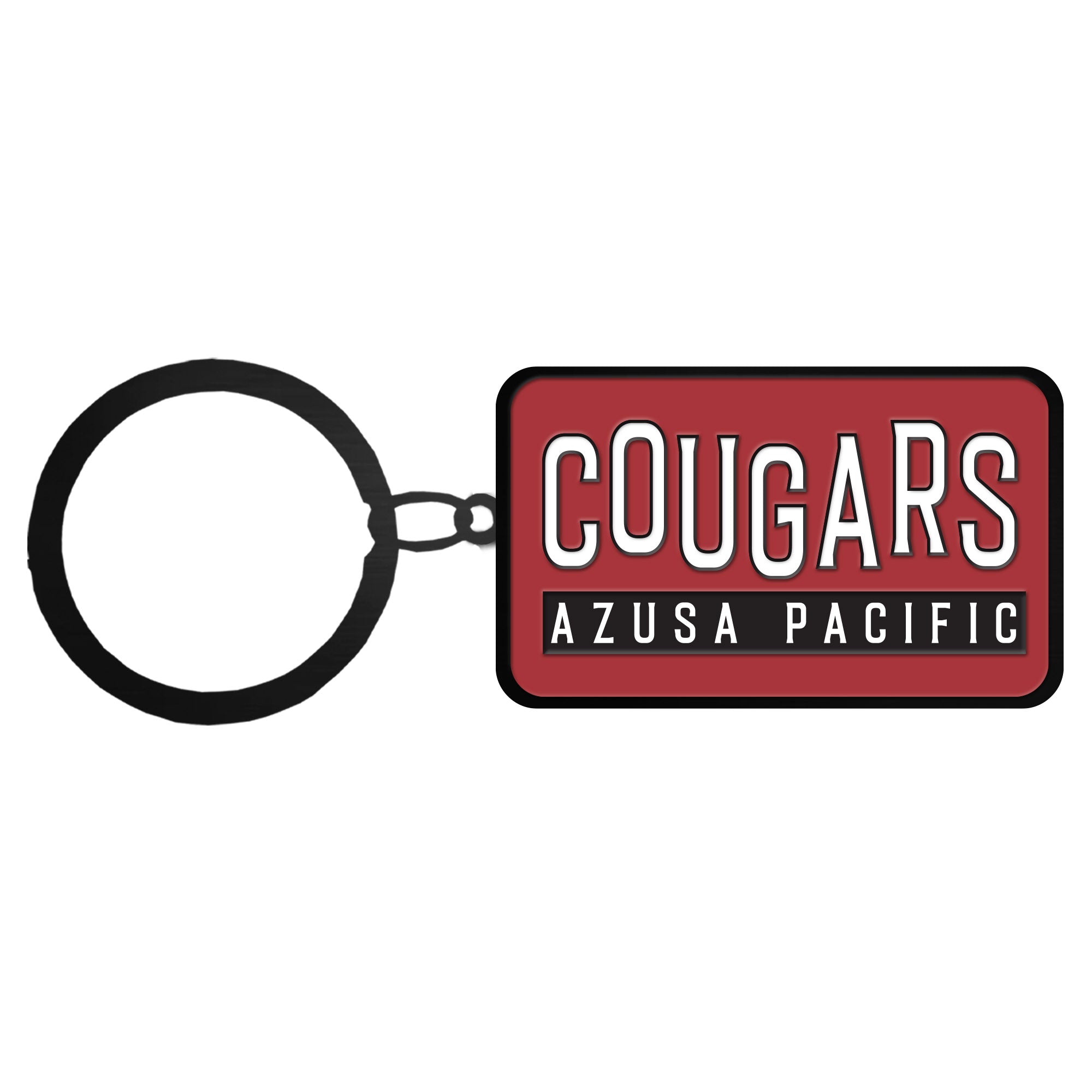 Cougars Black Nickel Keytag