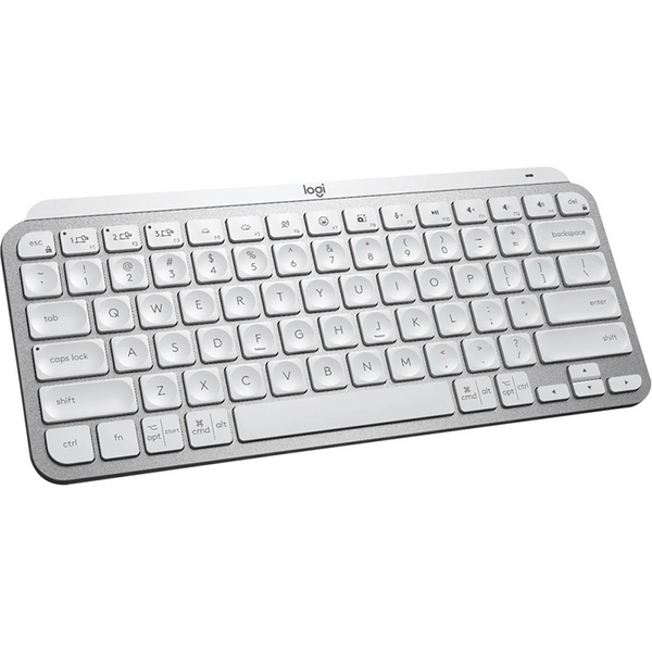 MX Keys Mini Minimalist Wireless Illuminated Keyboard, Pale Gray