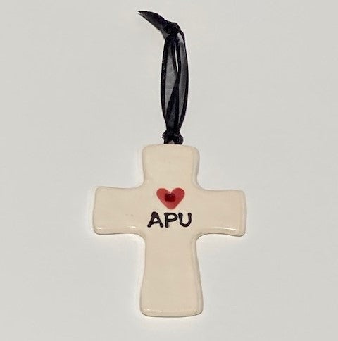 Cross w/ Heart APU Ornament