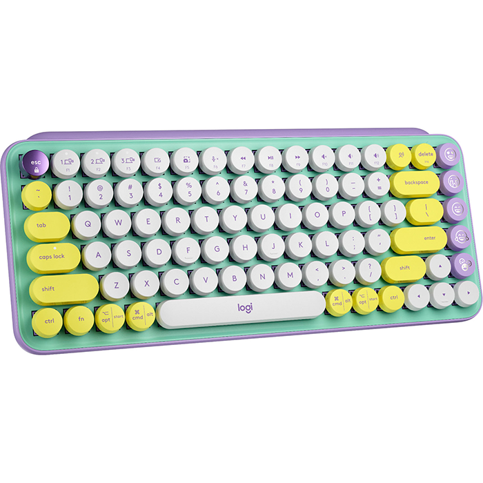 POP Keys Wireless Mechanical Keyboard with Customizable Emoji Keys, Daydream