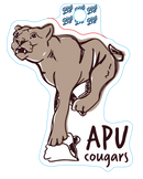 APU Cougars Sticker